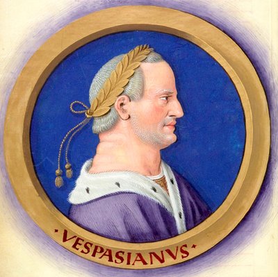 Beschreibung der zwölf Cäsaren mit ihren Figuren 10-Vespasian von Jean Bourdichon